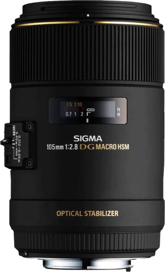 Sigma 105mm f 2.8 EX DG MACRO OS HSM (Canon EF) | Prime lenzen | 0085126258542