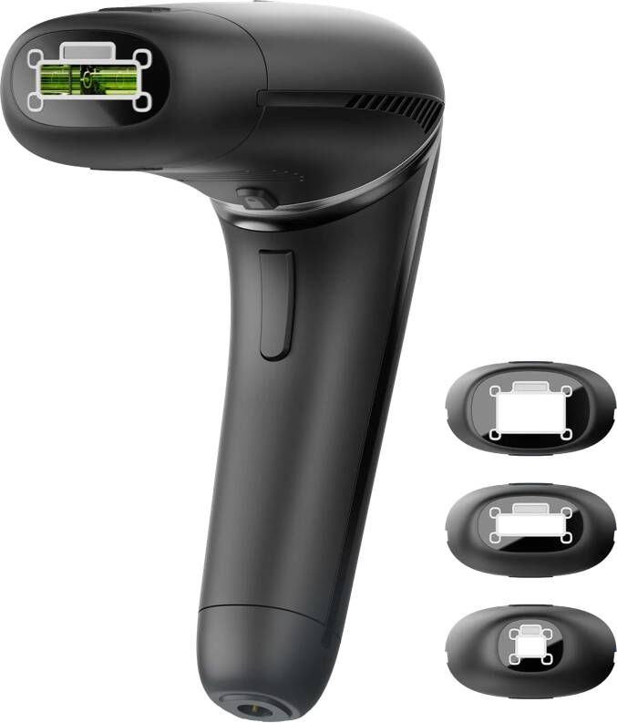 Silk'n 7 Ontharing Eerste IPL-apparaat met draaibare kop Ontharingsapparaat geschikt voor alle huidstypes en haarkleuren Zwart