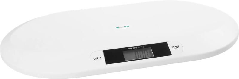 Silvergear Baby Weegschaal Babyweegschaal Digitale Weegschaal Dierenweegschaal Tot 20kg Wit