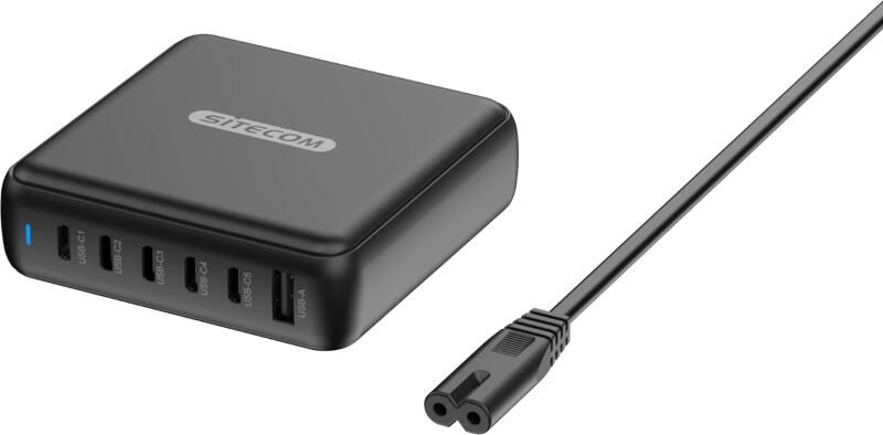 Sitecom 200W GaN Power Delivery Desktop oplader