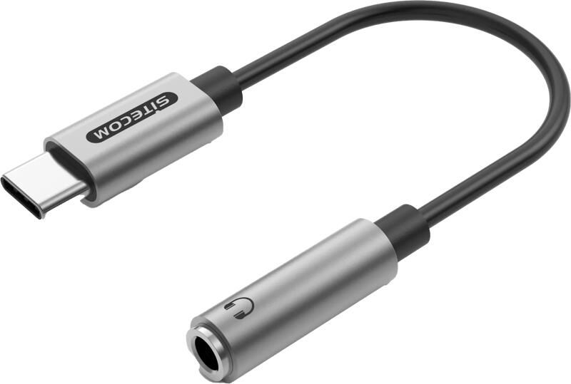 Sitecom Usb C naar 3 5 mm Jack Adapter Aluminium