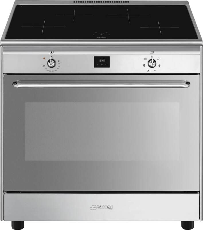 Smeg CG90IXT9- Inductie fornuis RVS