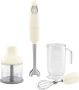 Smeg HBF03CREU Staafmixer Crème 700W Met accessoires - Thumbnail 1
