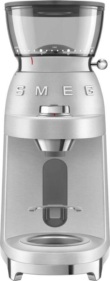 Smeg CGF02SSEU Elektrische Koffiemolen Aluminium 30 Maalstanden