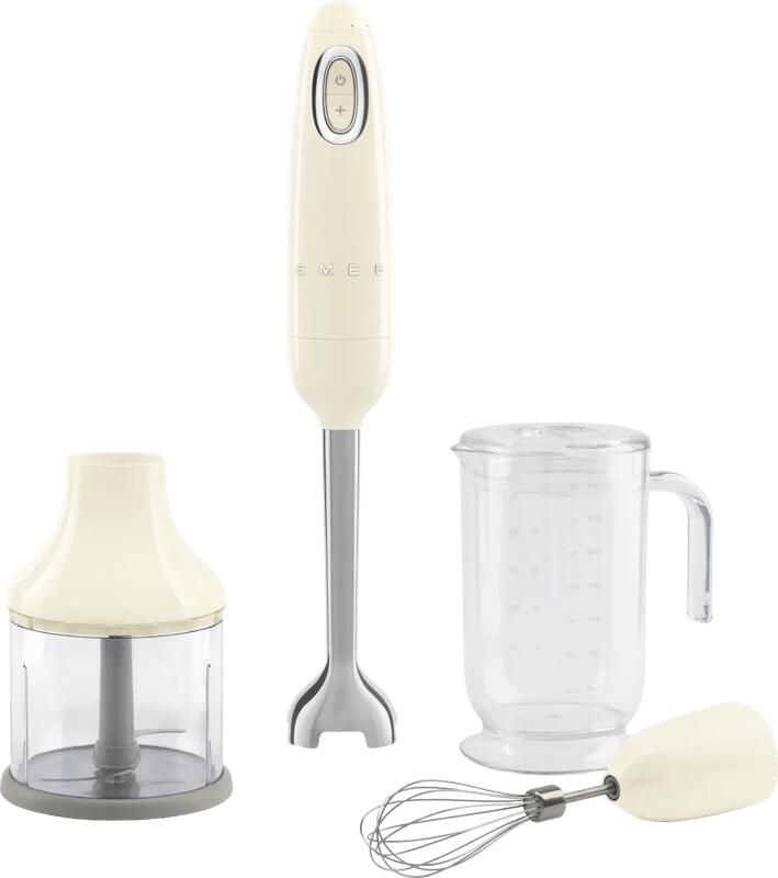 Smeg HBF03CREU Staafmixer Crème 700W Met accessoires
