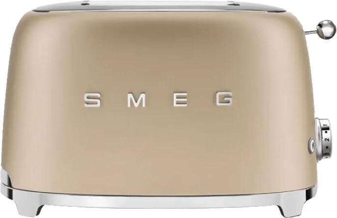 Smeg TSF01CHMEU Broodrooster Mat Champagne 2x2 950W 6 niveaus
