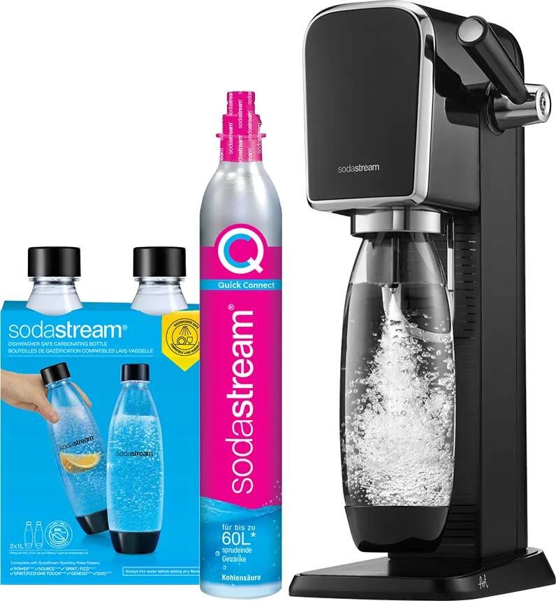 Sodastream ART Zwart + 2 flessen