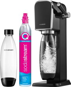 Sodastream ART Starterpack incl. 1l.Fles + Quick Connect Cilinder Waterkan Zwart