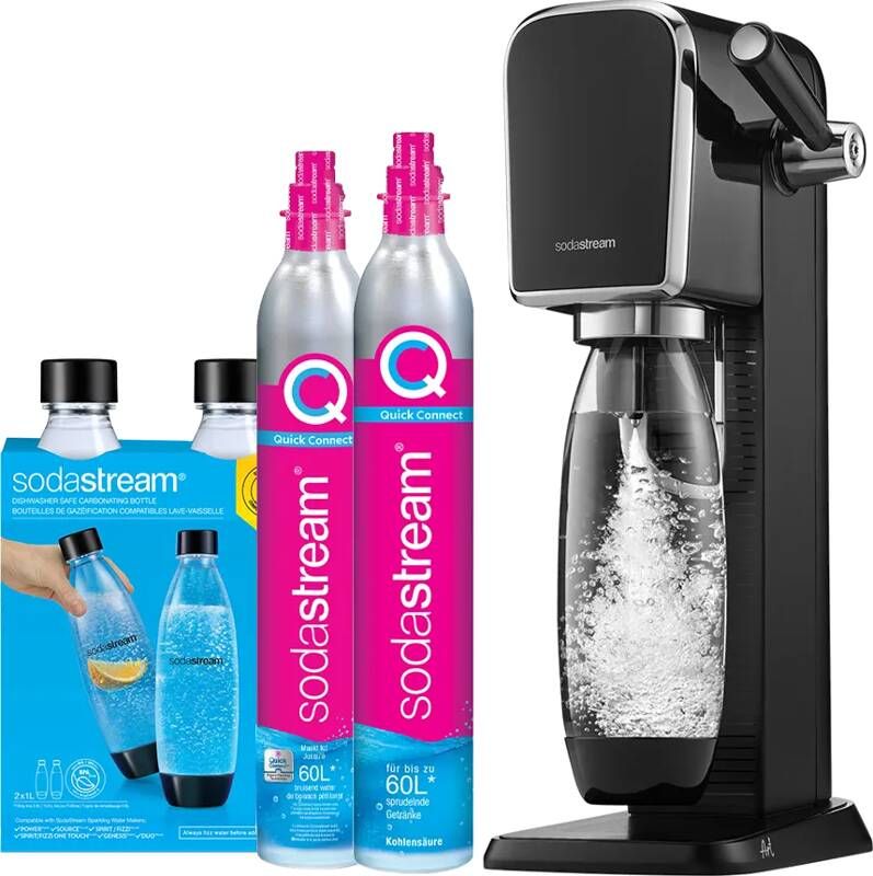 Sodastream ART Zwart Megapack