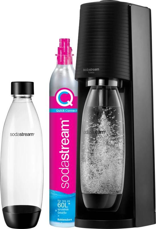 SodaStream TERRA zwart- incl. Quick Connect Koolzuurcilinder