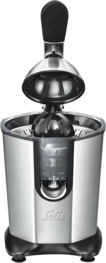 Solis Citrus Juicer 8453 Citruspers Sinaasappelpers Elektrisch Citroenpers Electrisch 160 Watt RVS Zilver