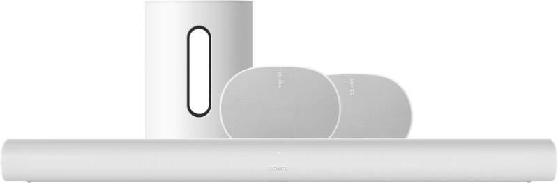 Sonos Arc Wit + Era 300 Wit + Sub Mini Wit