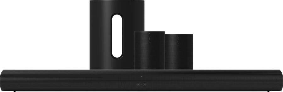 Sonos Arc Zwart + 2x Era 100 Zwart + Sub Mini Zwart