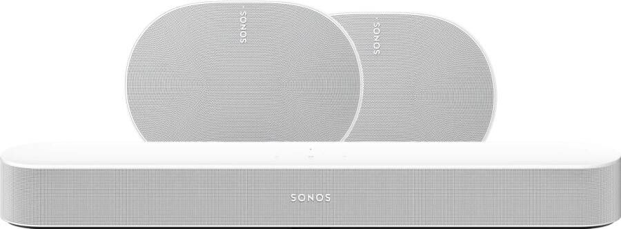 Sonos Beam Gen2 Wit + 2x Era 300 Wit