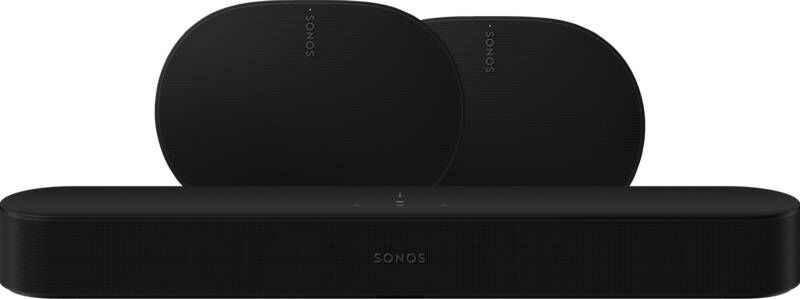 Sonos Beam Gen2 Zwart + 2x Era 300 Zwart