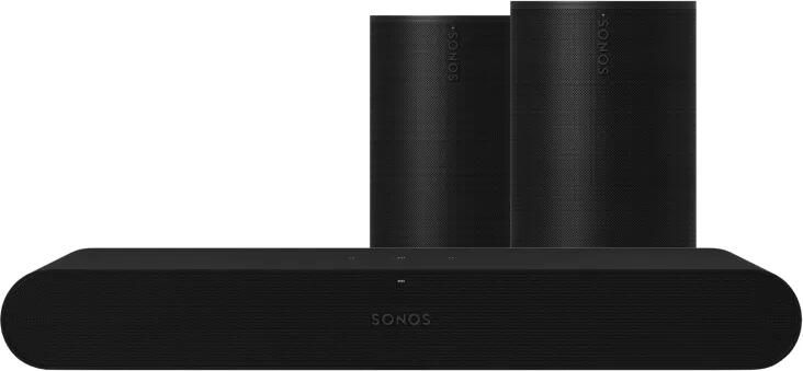 Sonos Ray Zwart + Era 100 SL Duopack Zwart