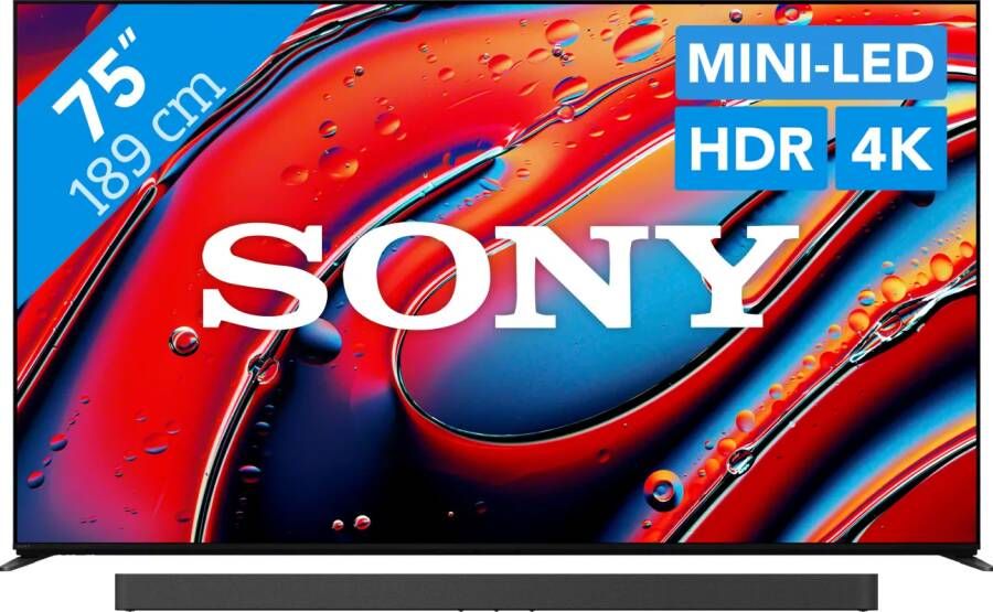 Sony 75" Bravia 9 4K QLED XR Mini-led (2024) + Bravia Theatre Bar 9
