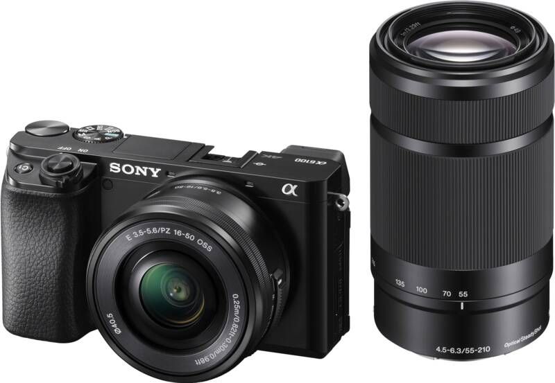 Sony A6100 + E PZ 16-50mm + E 55-210mm | Systeemcamera s | Fotografie Camera s | 4548736109018