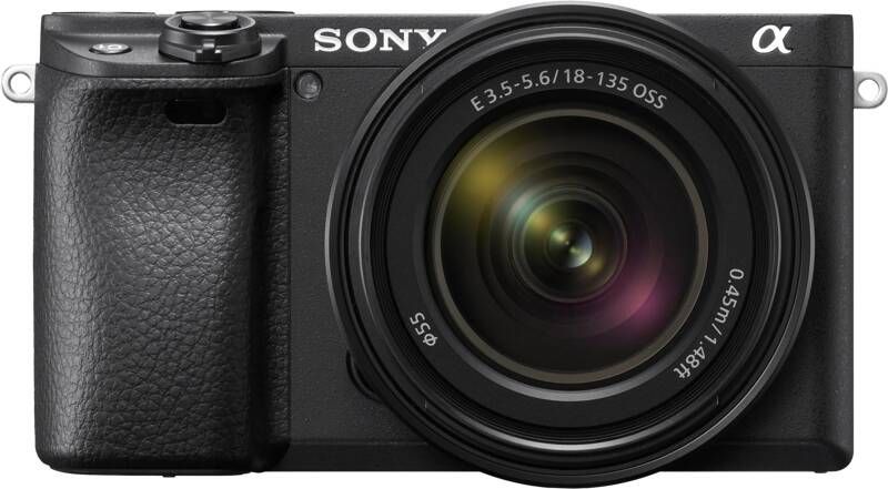 Sony Systeemcamera ILCE-6400MB Alpha 6400 E-Mount 4k video 180° klep-display xga oled-zoeker m-kit 18-135 mm objectief