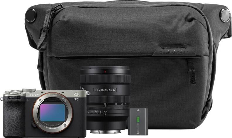 Sony A7C II Zilver Travel Kit