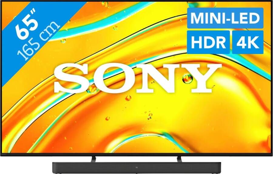 Sony Bravia 5 65" XR Mini-led (2025) + HT-S2000 Zwart