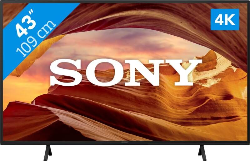Sony Led-TV KD43X75WLPAEP 108 cm 43" 4K Ultra HD Google TV Smart TV BRAVIA CORE HDMI 2.1 gaming menu