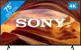 Sony Led-TV KD-75X75WL 189 cm 75" 4K Ultra HD Google TV Smart TV BRAVIA CORE HDMI 2.1 gaming menu - Thumbnail 1