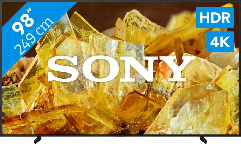 Sony Led-TV XR-98X90L 248 cm 98" 4K Ultra HD Google TV TRILUMINOS PRO BRAVIA CORE met exclusieve PS5 functies