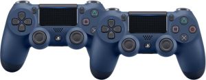 Sony PlayStation 4 Draadloze DualShock V2 4 Controller Midnight Blue Duo Pack