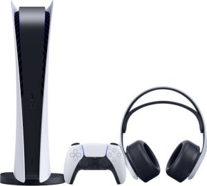 Sony PlayStation 5 Digital Edition + 3D Pulse Gaming Headset