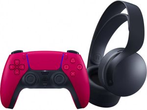 Sony PlayStation 5 DualSense controller Cosmic Red + Pulse 3D Wireless Headset