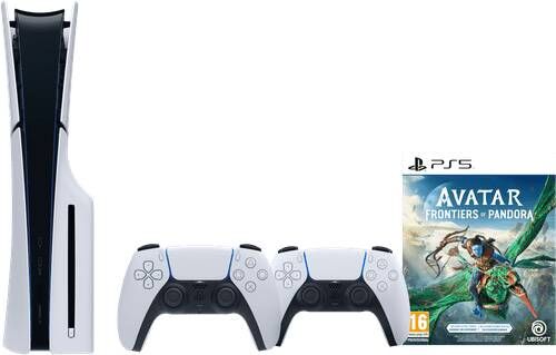 Sony PlayStation 5 Slim Disc Edition + Avatar: Frontiers of Pandora + Extra Controller Wit