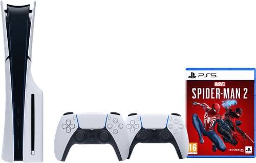 Sony PlayStation 5 Slim Disc Edition + Marvel's Spider-Man 2 + Extra Controller Wit