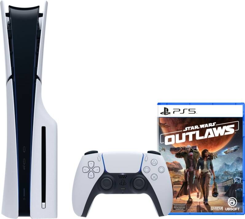 Sony PlayStation 5 Slim Disc Edition + Star Wars Outlaws