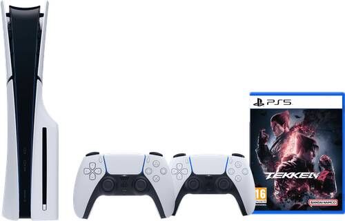 Sony PlayStation 5 Slim Disc Edition + Tekken 8 + Extra Controller Wit