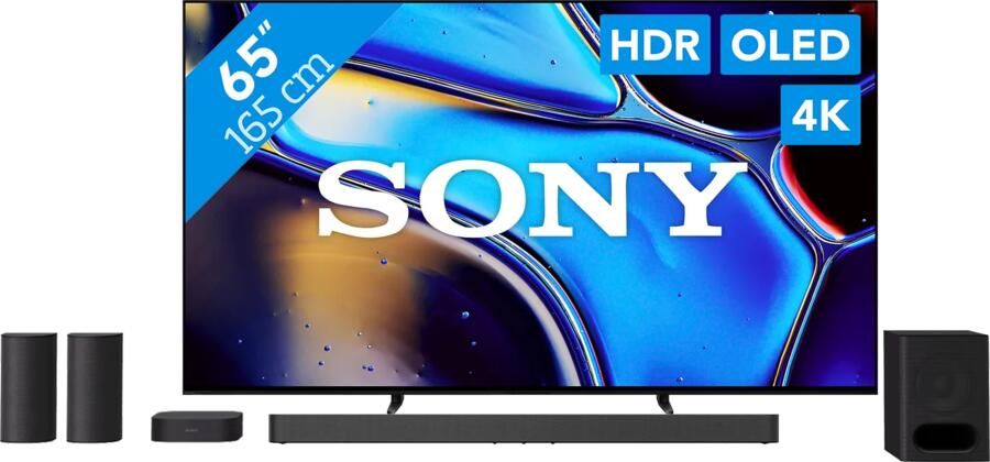 Sony 65'' Bravia 8 OLED 4K (2024) + Bravia Theatre System 6 Zwart