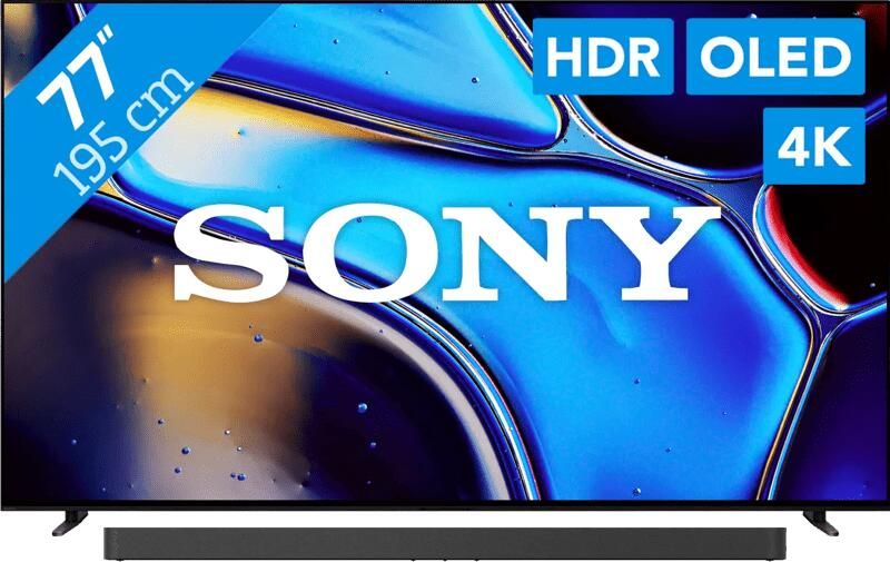 Sony 77'' Bravia 8 OLED 4K (2024) + Bravia Theatre Bar 9 Zwart