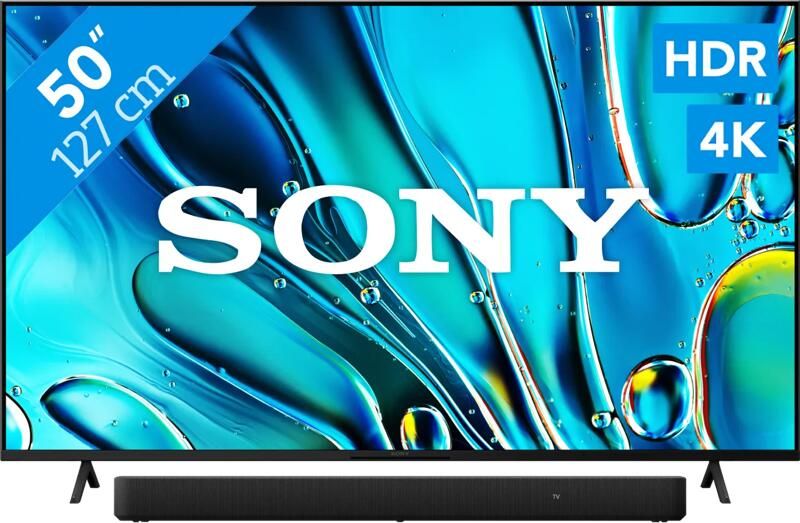 Sony Bravia 3 50" 4K Led (2025) + HT-S2000 Zwart