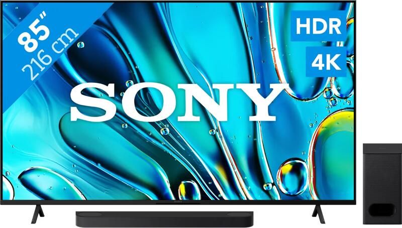 Sony Bravia 3 85" 4K Led (2025) + Bravia Theatre Bar 6 Zwart