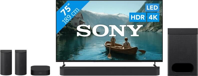 Sony Bravia 3 II Led 75" (2026) + Bravia Theatre System 6 Zwart