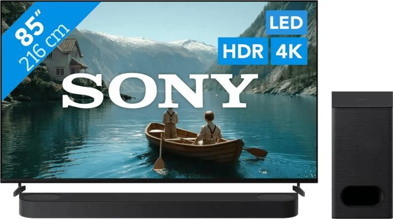 Sony Bravia 3 II Led 85" (2026) + Bravia Theatre Bar 6 Zwart