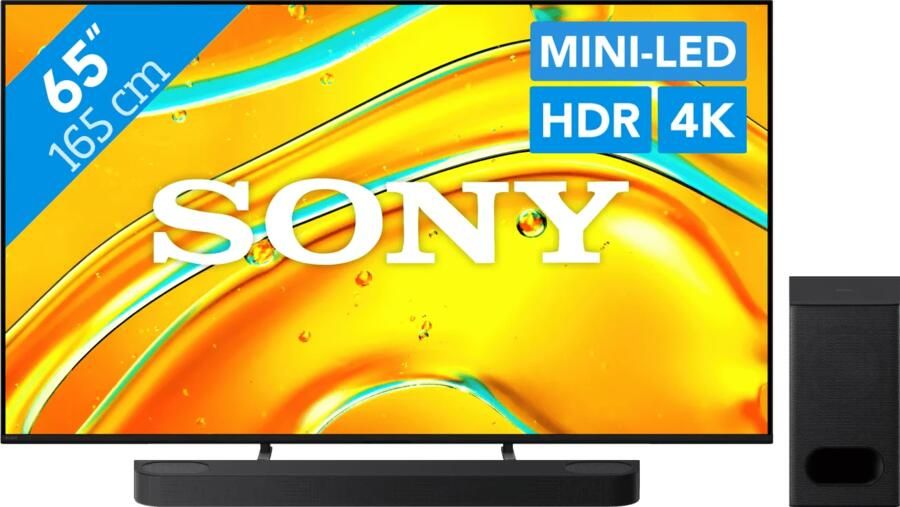 Sony Bravia 5 65" XR Mini-led (2025) + Bravia Theatre Bar 6 Zwart