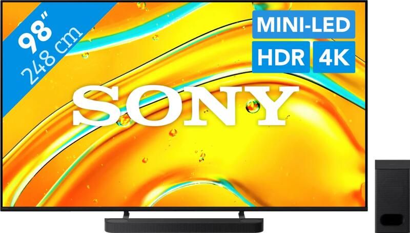 Sony Bravia 5 98" XR Mini-led (2025) + Bravia Theatre Bar 6 Zwart
