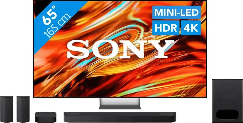 Sony Bravia 7 II True RGB 65" (2026) + Bravia Theatre System 6 Zwart