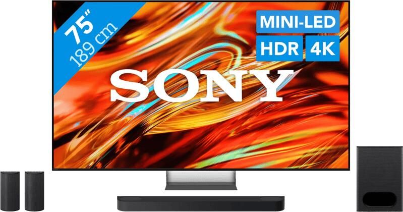 Sony Bravia 7 II True RGB 75" (2026) + Bravia Theatre System 6 Zwart