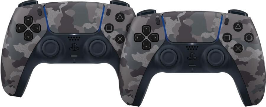 Sony PlayStation 5 DualSense Controller Grey Camo Duo Pack