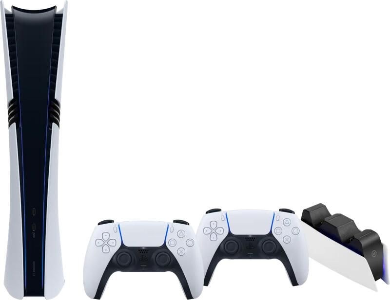 Sony PlayStation 5 Pro Digital Edition + Extra Controller Wit + Oplaadstation