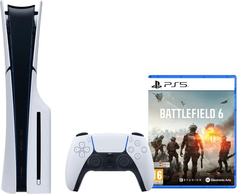 Sony PlayStation 5 Slim Disc Edition + Battlefield 6