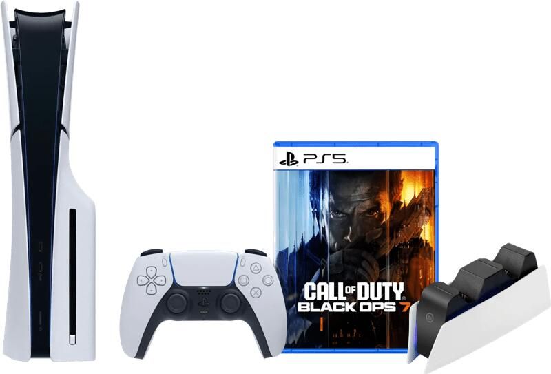 Sony PlayStation 5 Slim Disc Edition + Call of Duty: Black Ops 7 + Oplaadstation