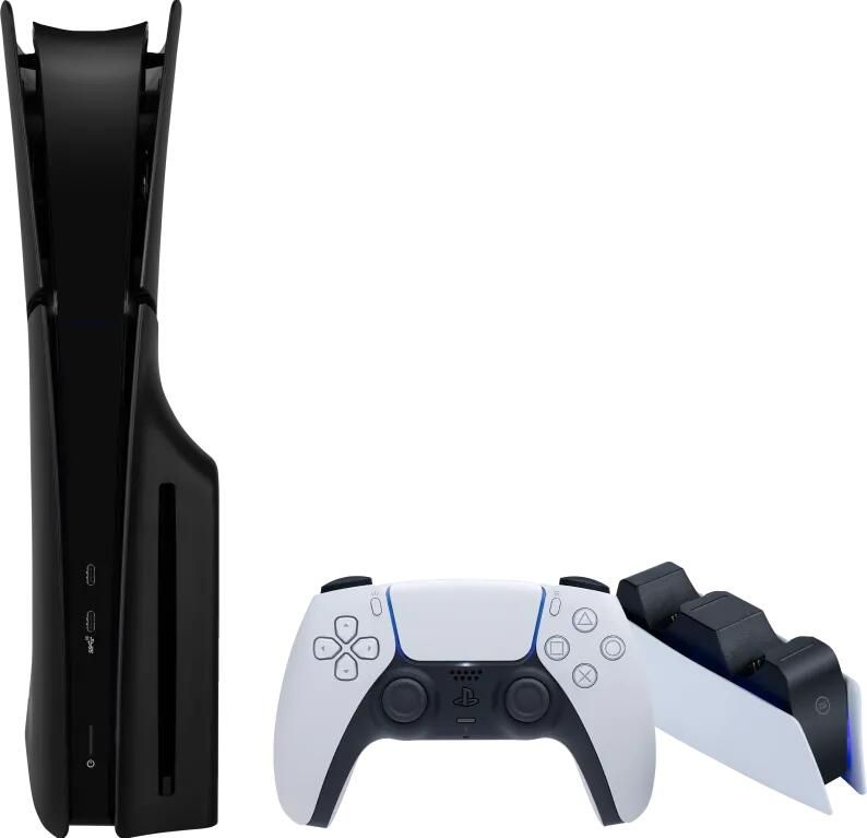Sony PlayStation 5 Slim Disc Edition + Covers Zwart + Oplaadstation